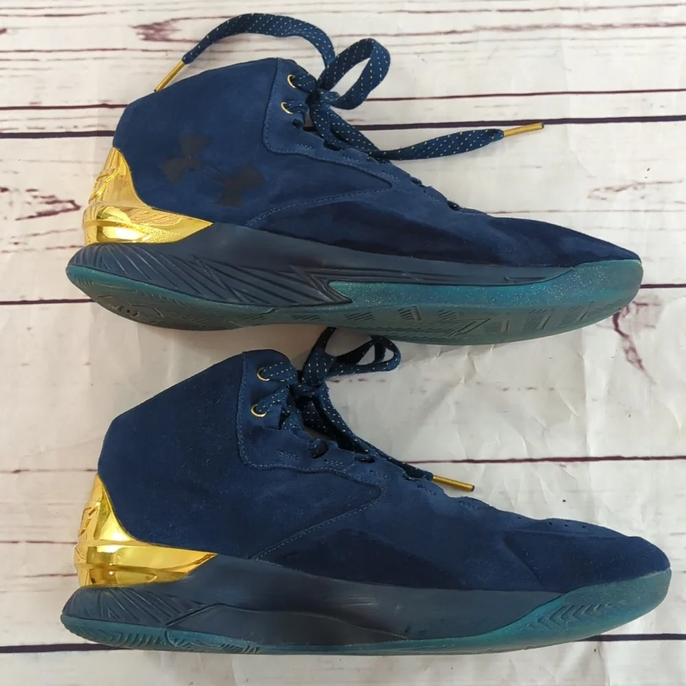 Under Armour Curry 1 Lux mid suede sneakers shoes